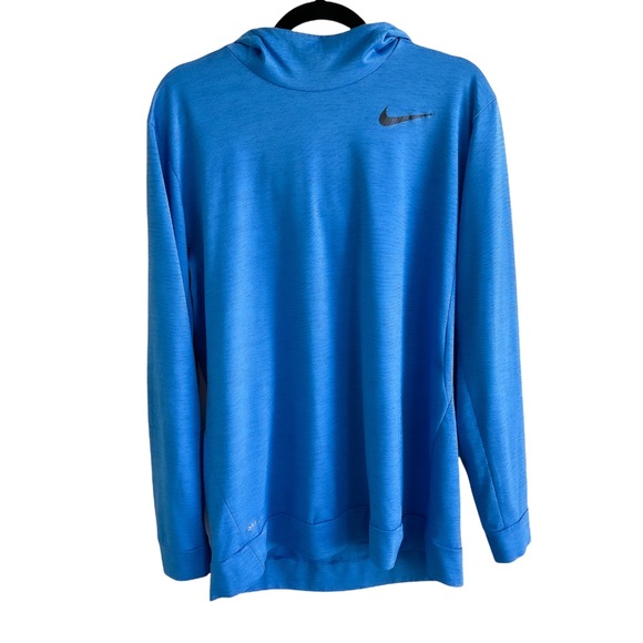 Nike Other - Nike Dri Fit Men’s Funnel Neck Blue Lightweight Pullover Hoodie